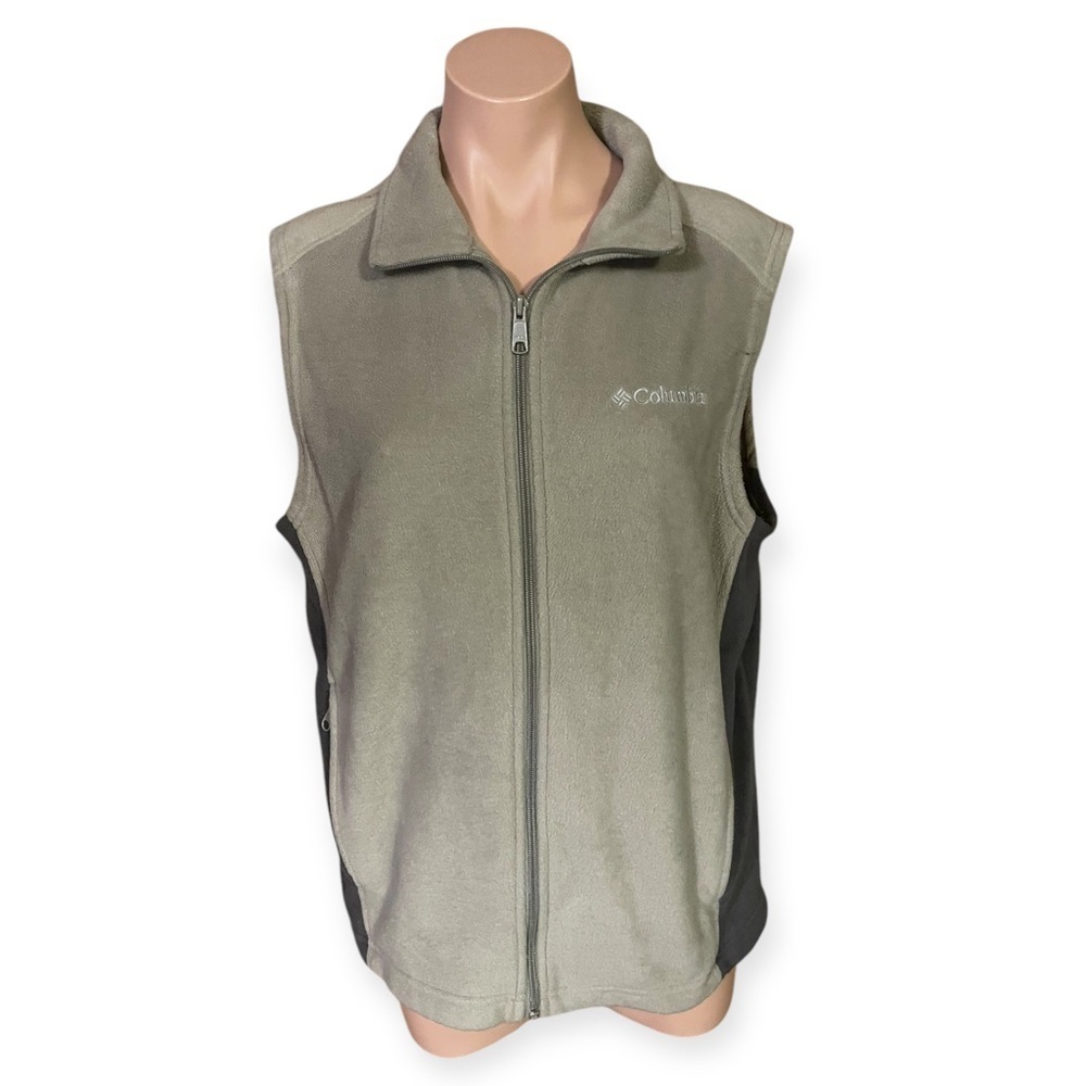 Columbia Men’s Medium Tan/Brown Fleece Vest